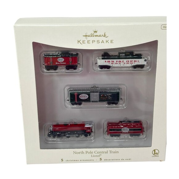 Lionel North Pole Central Train Ornament Set - Hallmark Keepsake Ornament - Picture 3 of 5